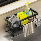 Kitchen Sink Organizer with Dishcloth Holder-2
