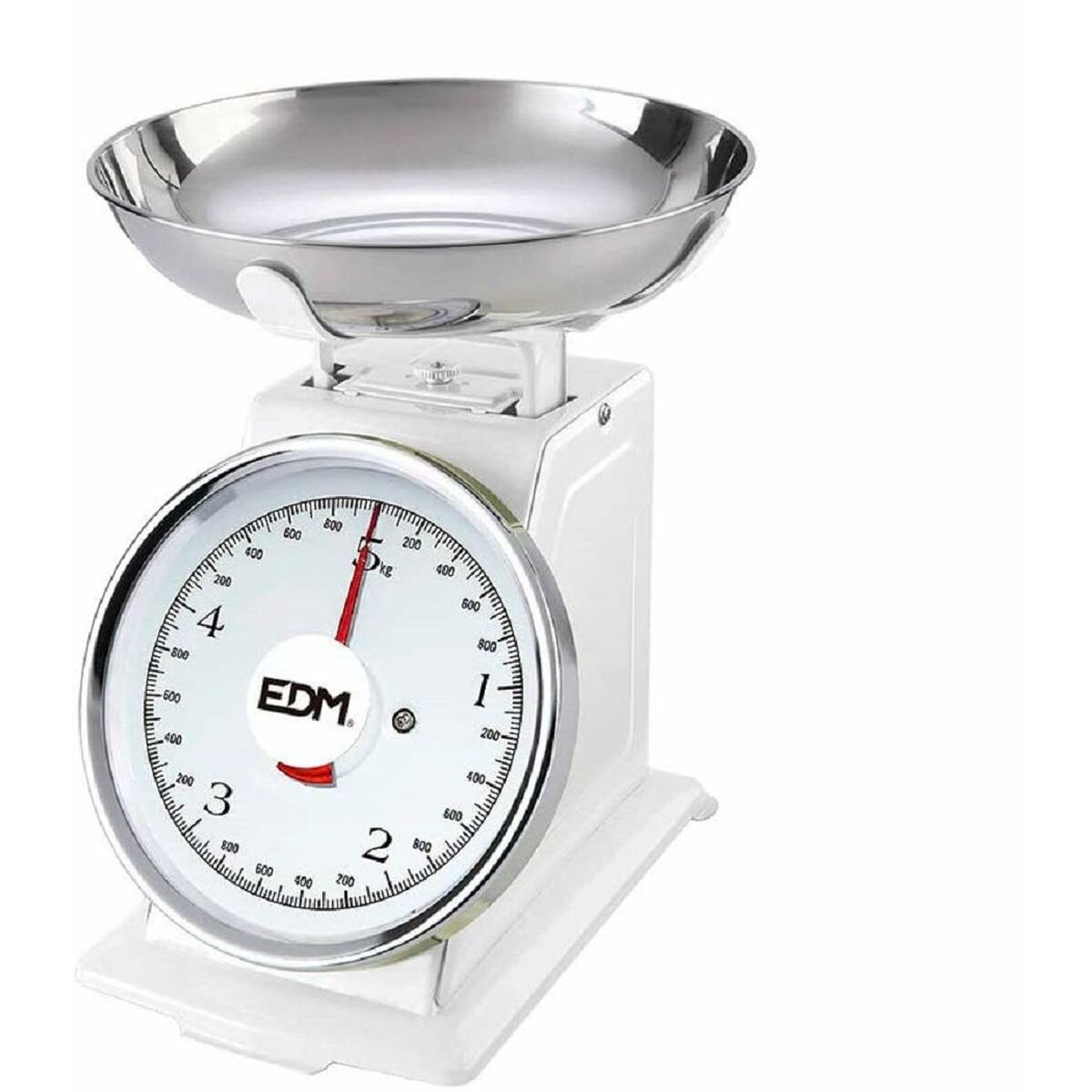 retro kitchen scales EDM 07523 White 5 kg-0