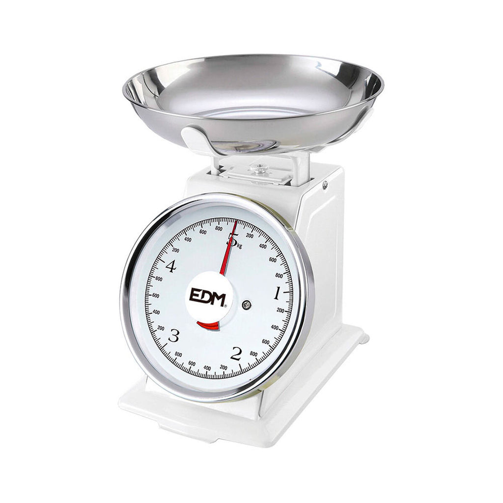 retro kitchen scales EDM 07523 White 5 kg-1