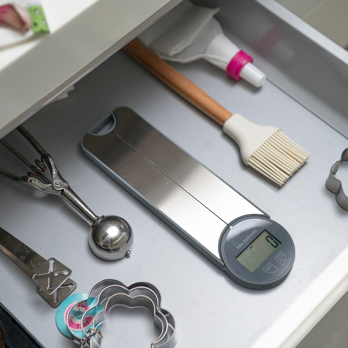 Folding Digital Kitchen Scales Skolden InnovaGoods-10
