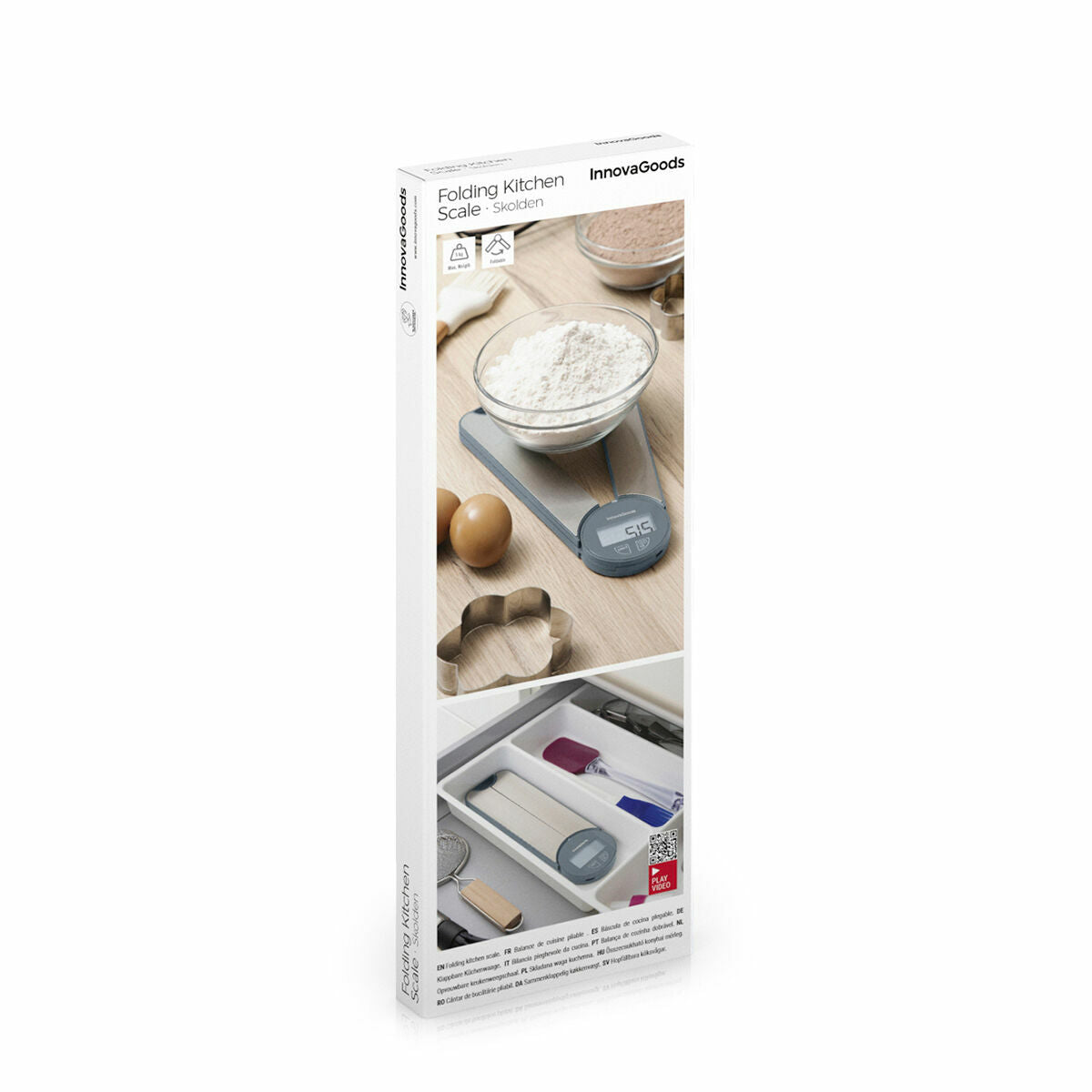 Folding Digital Kitchen Scales Skolden InnovaGoods-1
