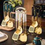 Nordic Stainless Steel Kitchen Utensils Set-0